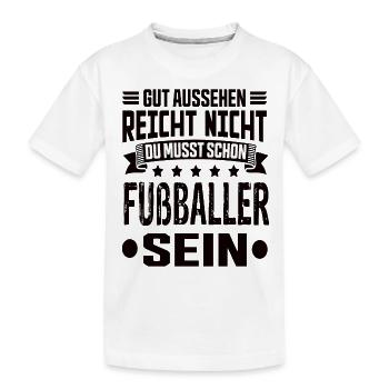 Joueur de football Football Team Football Jeu de football - T-shirt bio Premium Enfant - blanc - Devant