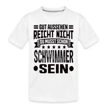Nageur - T-shirt bio Premium Enfant - blanc - Devant