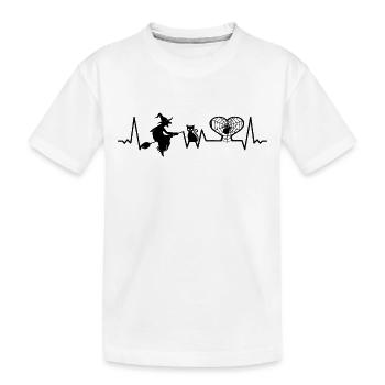 Sorcière occulte gothique mystique Halloween - T-shirt bio Premium Enfant - blanc - Devant