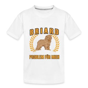 Odeur de Briard Berger de Brie - T-shirt bio Premium Enfant - blanc - Devant