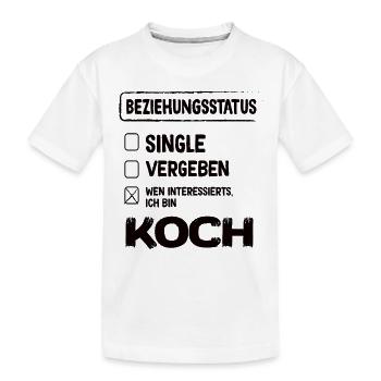 Koch relationship status - Kids' Premium Organic T-Shirt - white - Front