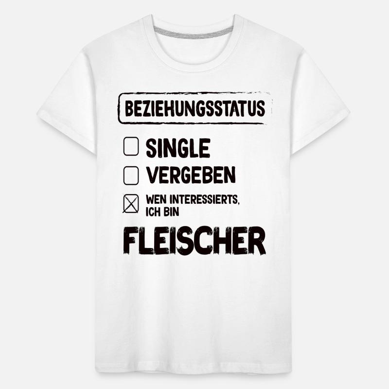 Statut de la relation de boucher Boucher Boucher T-shirt bio Premium Enfant