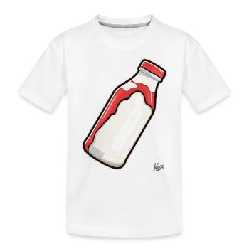 Bouteille de lait laitier - T-shirt bio Premium Enfant - blanc - Devant