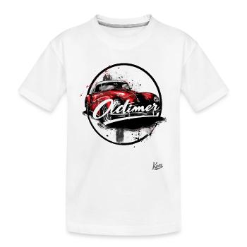 Cette voiture est une voiture classique - T-shirt bio Premium Enfant - blanc - Devant