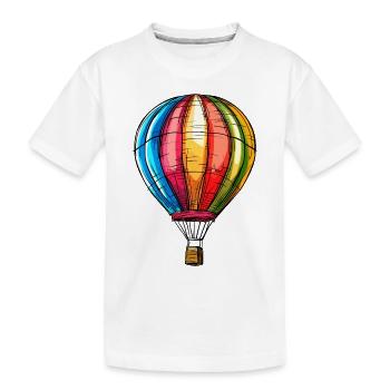 Balloon - Kids' Premium Organic T-Shirt - white - Front