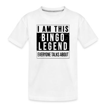 Bingo Player Bingo Jeu de bingo Jeux de bingo - T-shirt bio Premium Enfant - blanc - Devant