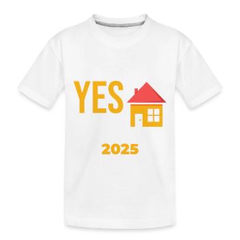 Nous avons dit oui à l’adresse 2025 - T-shirt bio Premium Enfant - blanc - Devant