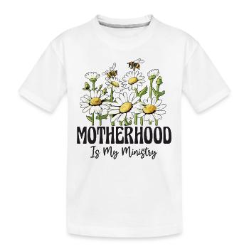 La maternité est mon ministère - T-shirt bio Premium Enfant - blanc - Devant