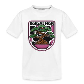 Bonsai Mom Indoor Bonsai Bonsai Pots Penjing - Kids' Premium Organic T-Shirt - white - Front