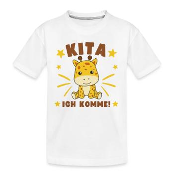 Kita j’arrive Kitakind - T-shirt bio Premium Enfant - blanc - Devant