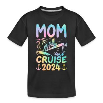 Mom Cruise 2024 - Kinder Premium Bio T-Shirt - Schwarz - Vorne