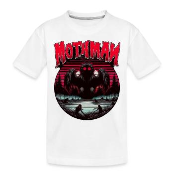 Vintage Mothman Halloween - Kinder Premium Bio T-Shirt - Weiß - Vorne