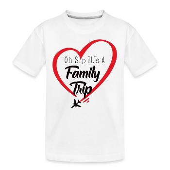 Oh Sip C’est un voyage en famille - T-shirt bio Premium Enfant - blanc - Devant