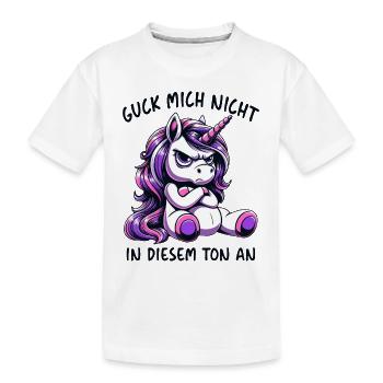 Ne me regarde pas sur ce ton - T-shirt bio Premium Enfant - blanc - Devant