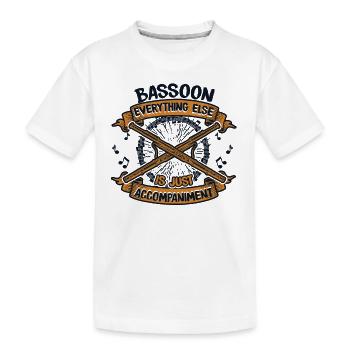 Tout le reste n’est qu’un aérophone d’accompagnement - T-shirt bio Premium Enfant - blanc - Devant
