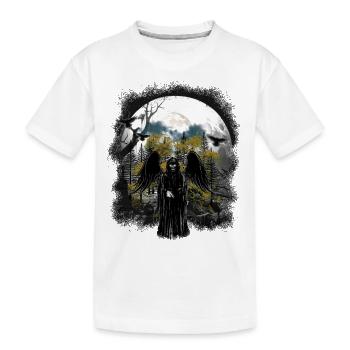 Halloween Créature Ange Occulte Forêt Spirituelle - T-shirt bio Premium Enfant - blanc - Devant