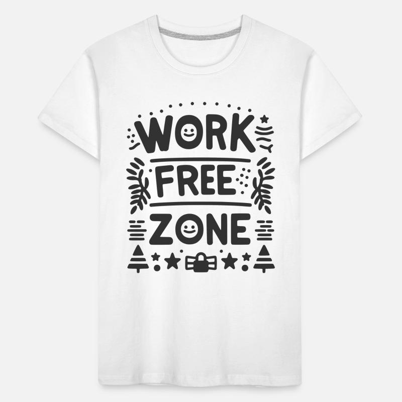 Work-Free Zone Kids' Premium Organic T-Shirt