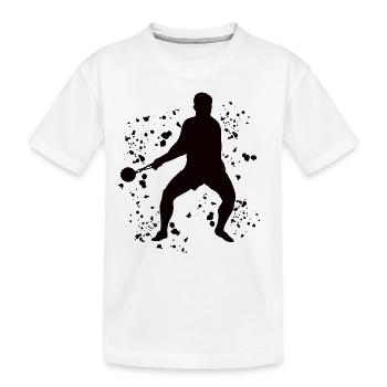 Lanceur de marteau Colorsplash Lancer de marteau - T-shirt bio Premium Enfant - blanc - Devant