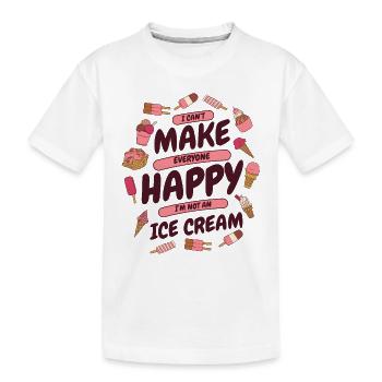 Kann nicht jeden glücklich machen Hersteller Gelato Lover Eis - Kinder Premium Bio T-Shirt - Weiß - Vorne