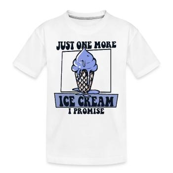 Nur noch ein Eis, versprochen Gelato Maker - Kinder Premium Bio T-Shirt - Weiß - Vorne