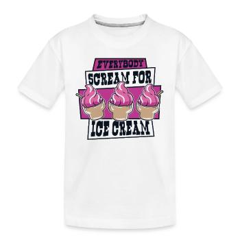 Alle schreien nach Eismaschine Gelato Liebhaber - Kinder Premium Bio T-Shirt - Weiß - Vorne