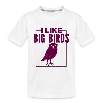 Vogel - Fliegen - Naturschutz Tierfreund - Zoo - Kinder Premium Bio T-Shirt - Weiß - Vorne