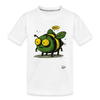L’abeille bourdon cool et laide - T-shirt bio Premium Enfant - blanc - Devant