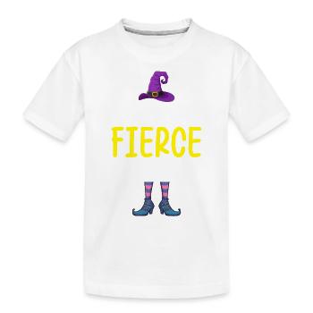 Je suis la sorcière féroce - T-shirt bio Premium Enfant - blanc - Devant