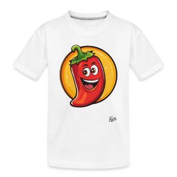 Bonjour! Pepperoni épicé drôle - T-shirt bio Premium Enfant - blanc - Devant