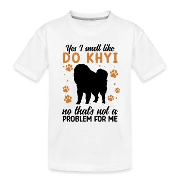 Odeur comme Do Khyi Dogue tibétain Mastiff tibétain - T-shirt bio Premium Enfant - blanc - Devant