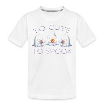 Trop mignon pour effrayer - T-shirt bio Premium Enfant - blanc - Devant