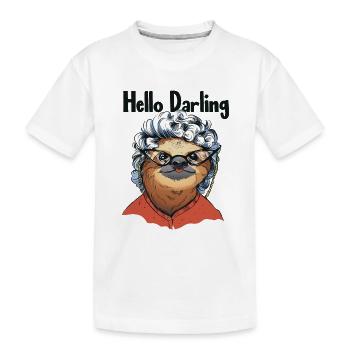Bonjour Darling Folivora Pilosa à gorge brune - T-shirt bio Premium Enfant - blanc - Devant