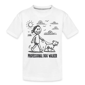 Pitbull Pet Dog Animal Lover - Kids' Premium Organic T-Shirt - white - Front