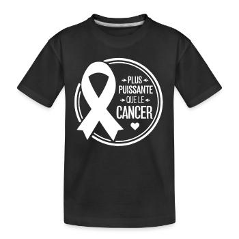 Pink October 2024 Breast Cancer Month - Kids' Premium Organic T-Shirt - black - Front