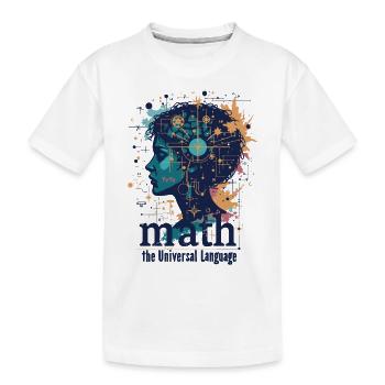 MATHÉMATIQUES - T-shirt bio Premium Enfant - blanc - Devant