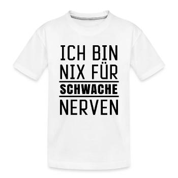 Je ne suis pas pour les âmes sensibles - T-shirt bio Premium Enfant - blanc - Devant