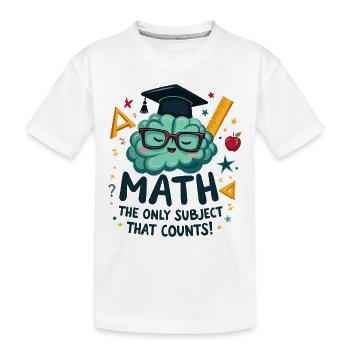 MATHEMATIK - Kinder Premium Bio T-Shirt - Weiß - Vorne