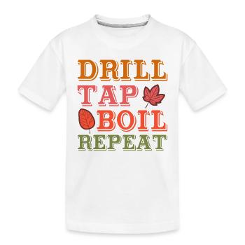 percer robinet bouillir répéter Design pour un fan d’érable - T-shirt bio Premium Enfant - blanc - Devant