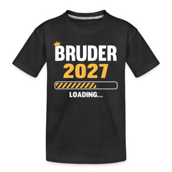 Bruder 2027 Loading - Kinder Premium Bio T-Shirt - Schwarz - Vorne