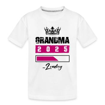 Mamie 2025 Chargement Mamie - T-shirt bio Premium Enfant - blanc - Devant