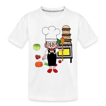 Monkey Kitchen Cook Cooks Cooks Culinary Arts - Kids' Premium Organic T-Shirt - white - Front