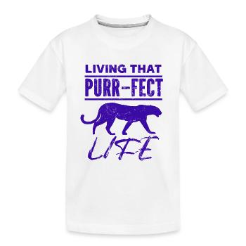Tiger - Africa - Wilderness - Nature Conservation - Kids' Premium Organic T-Shirt - white - Front