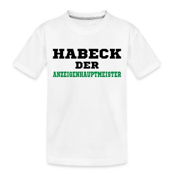 Habeck Nein Danke - Kinder Premium Bio T-Shirt - Weiß - Vorne