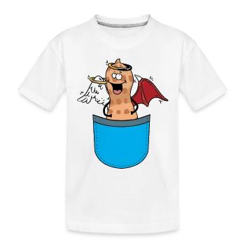 Ange cacahuète Devilchin Occulte Spirituel - T-shirt bio Premium Enfant - blanc - Devant