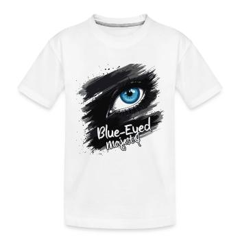 YEUX BLEUS - T-shirt bio Premium Enfant - blanc - Devant