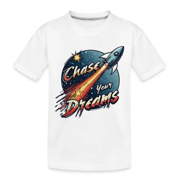 TRÄUME-JÄGER - Kinder Premium Bio T-Shirt - Weiß - Vorne