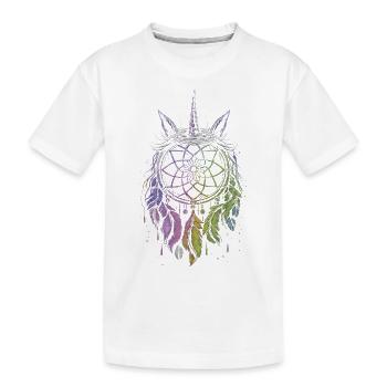 Attrape-rêves Licorne - T-shirt bio Premium Enfant - blanc - Devant