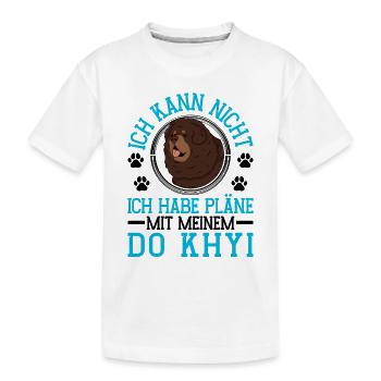 Plans avec Do Khyi Dogue tibétain Mastiff tibétain - T-shirt bio Premium Enfant - blanc - Devant