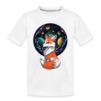 Mystic Fox Renards Renarde Planète Tout - T-shirt bio Premium Enfant - blanc - Devant