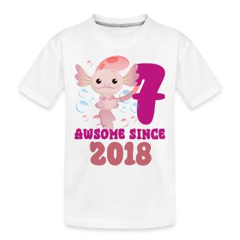 Siebener Geburtstag - Kinder Premium Bio T-Shirt - Weiß - Vorne